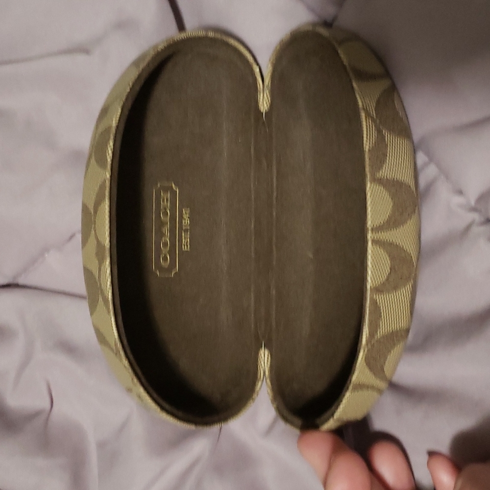 Coach Sun Glass Case Clam shell